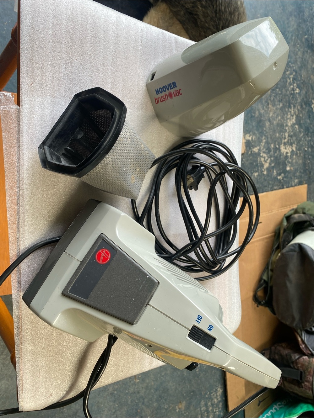 Vintage '88 Hoover Brush Vac Handheld Heavy-Duty Vacuum Model S1083 Works Great